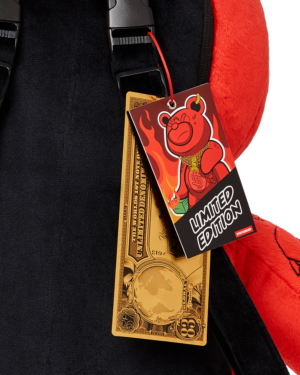 SPRAYGROUND DIABLO PLUSH TEDDYBEAR BACKPACK
