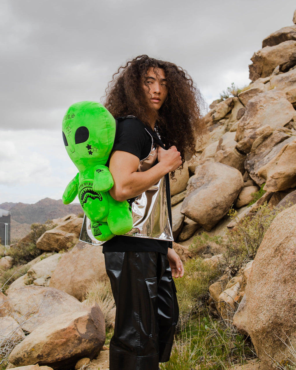 SPRAYGROUND ALIEN PLUSH BACKPACK