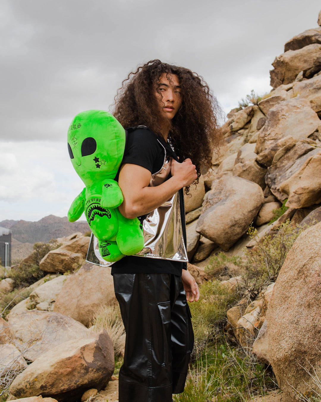 SPRAYGROUND ALIEN PLUSH BACKPACK