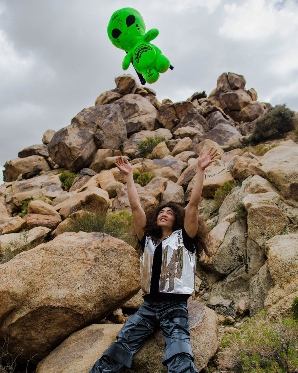 SPRAYGROUND ALIEN PLUSH BACKPACK