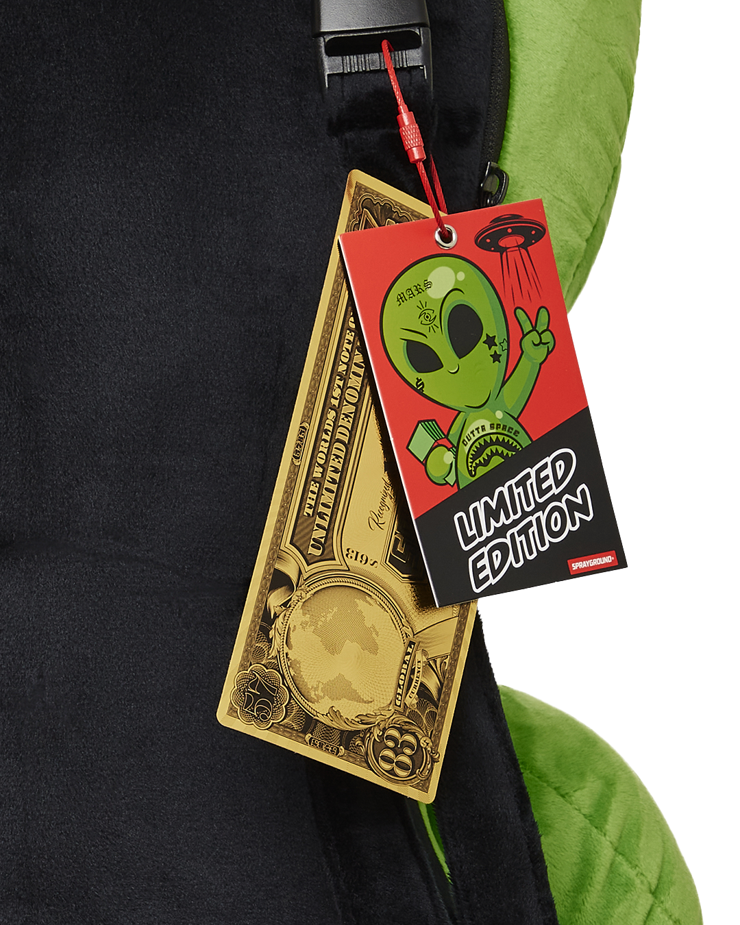 SPRAYGROUND ALIEN PLUSH BACKPACK