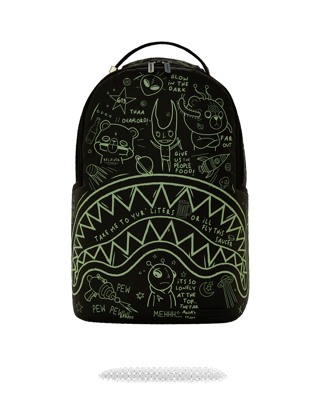 SPRAYGROUND GLOW THE SPACE BACKPACK (GLOW IN THE DARK EFFECT)