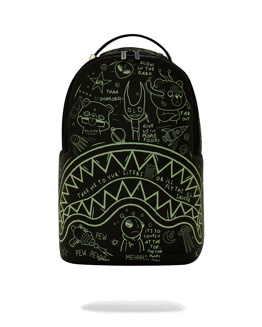 SPRAYGROUND GLOW THE SPACE BACKPACK (GLOW IN THE DARK EFFECT)