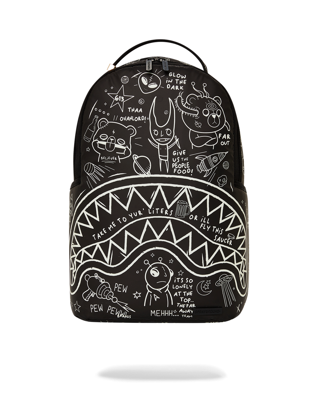 SPRAYGROUND GLOW THE SPACE BACKPACK (GLOW IN THE DARK EFFECT)