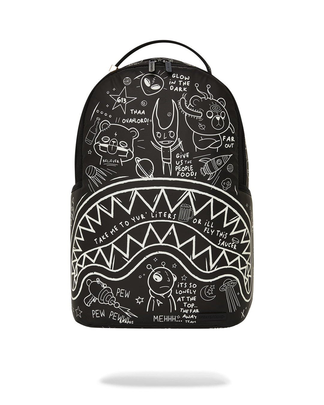 SPRAYGROUND GLOW THE SPACE BACKPACK (GLOW IN THE DARK EFFECT)