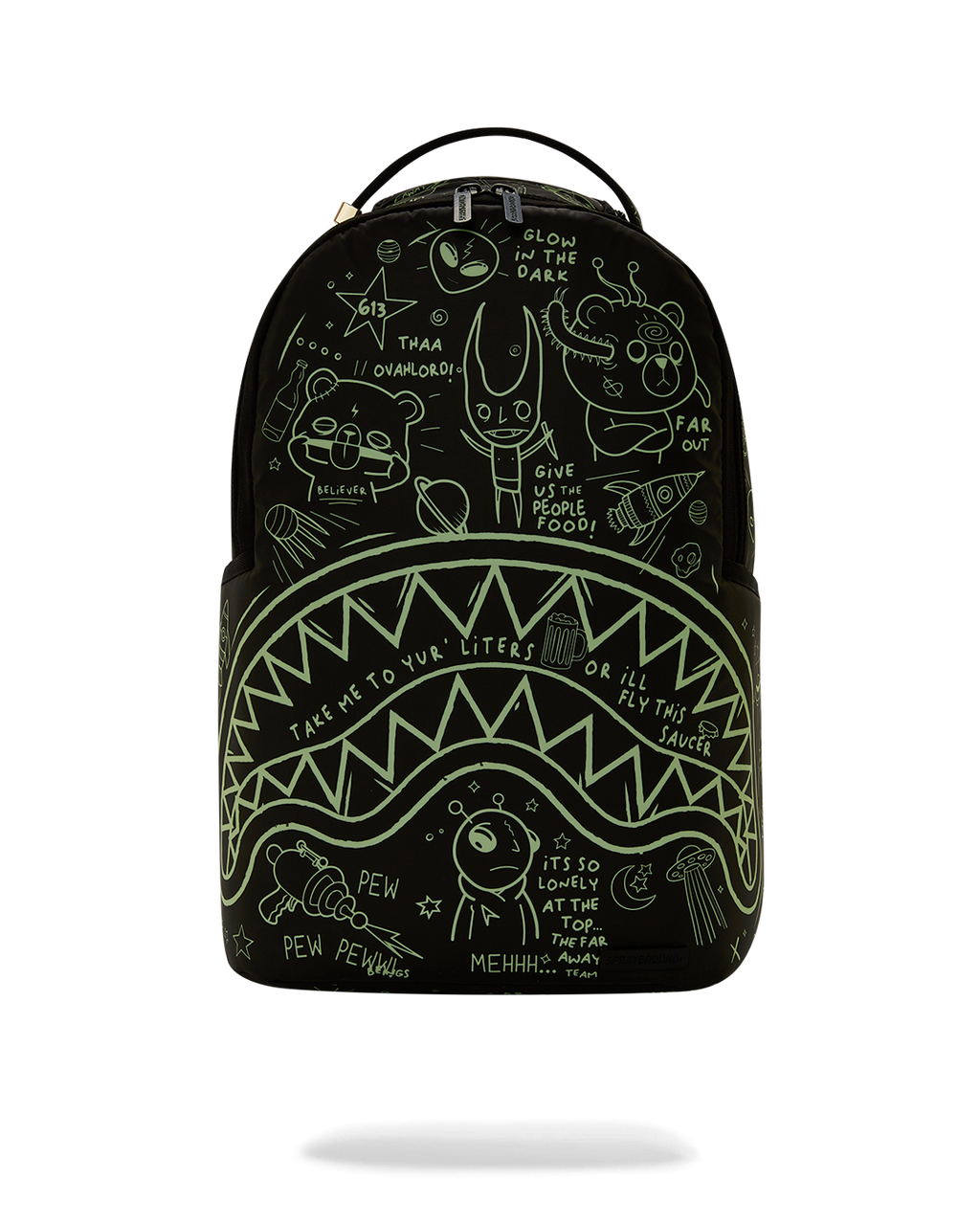 SPRAYGROUND GLOW THE SPACE BACKPACK (GLOW IN THE DARK EFFECT)