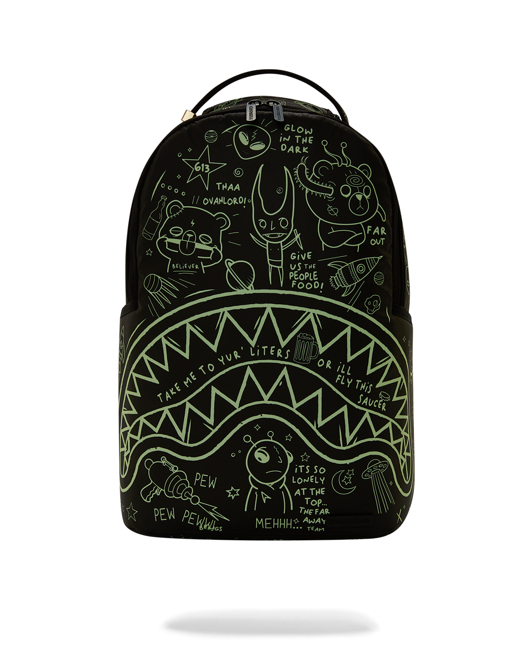 SPRAYGROUND GLOW THE SPACE BACKPACK (GLOW IN THE DARK EFFECT)