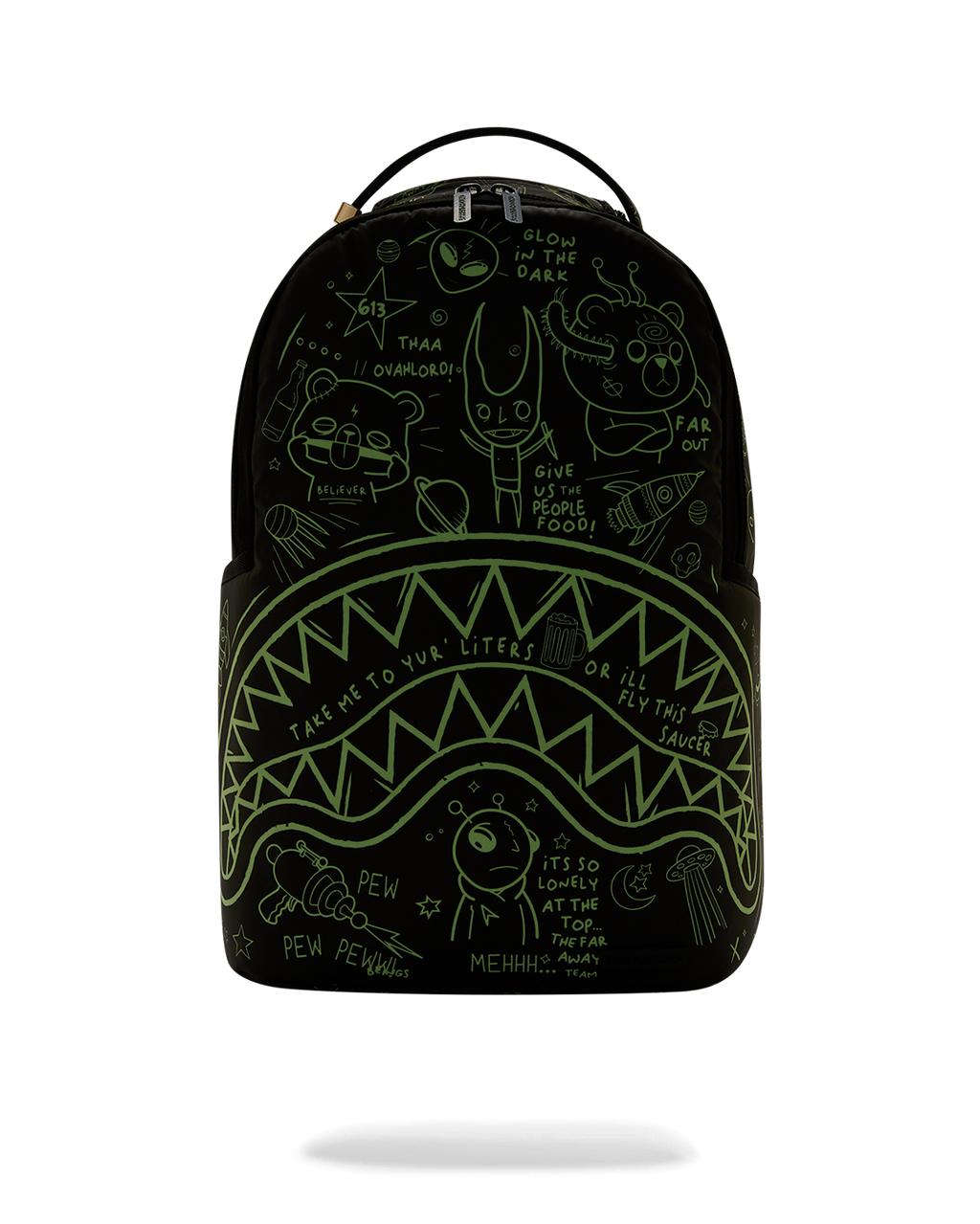 SPRAYGROUND GLOW THE SPACE BACKPACK (GLOW IN THE DARK EFFECT)
