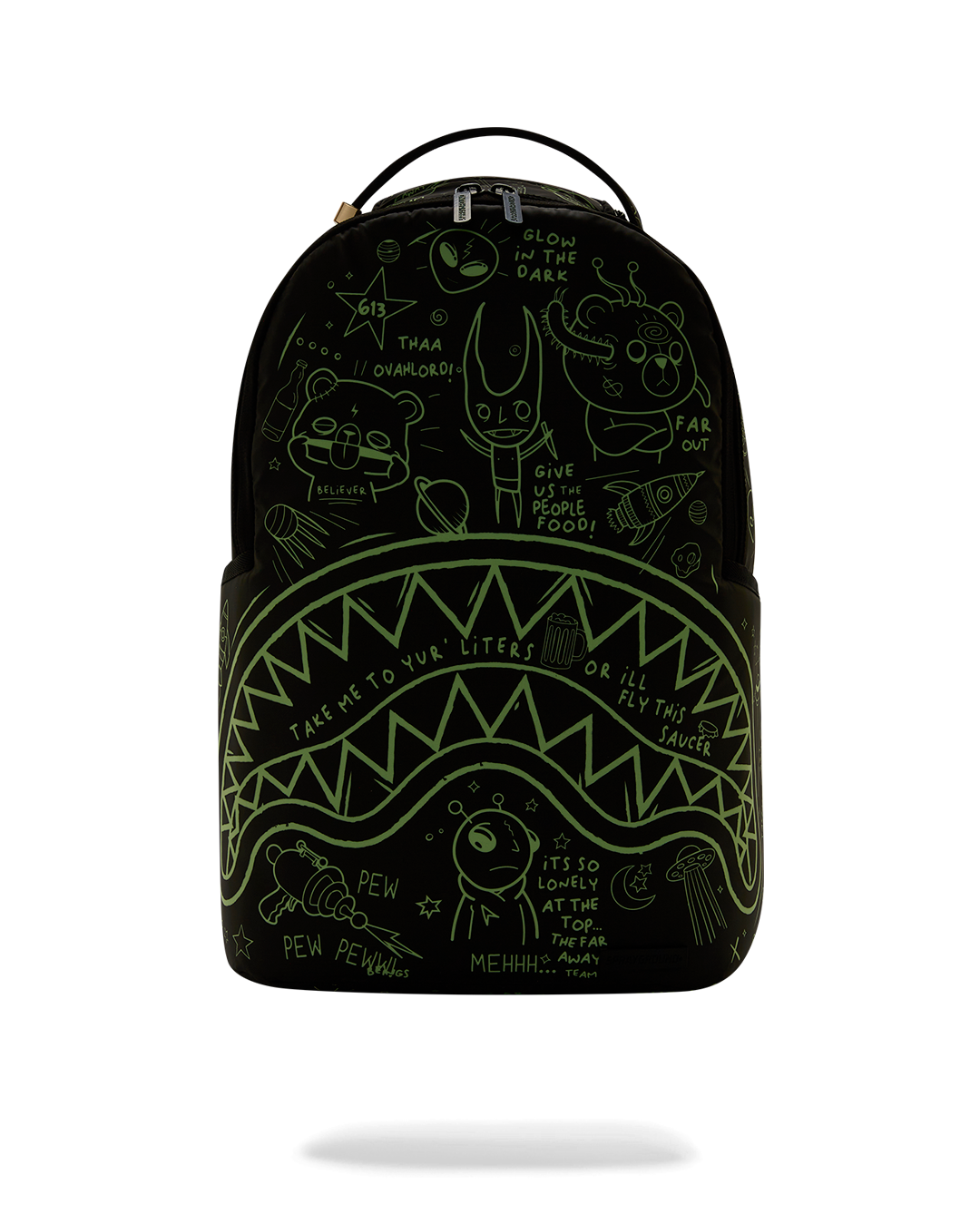 SPRAYGROUND GLOW THE SPACE BACKPACK (GLOW IN THE DARK EFFECT)