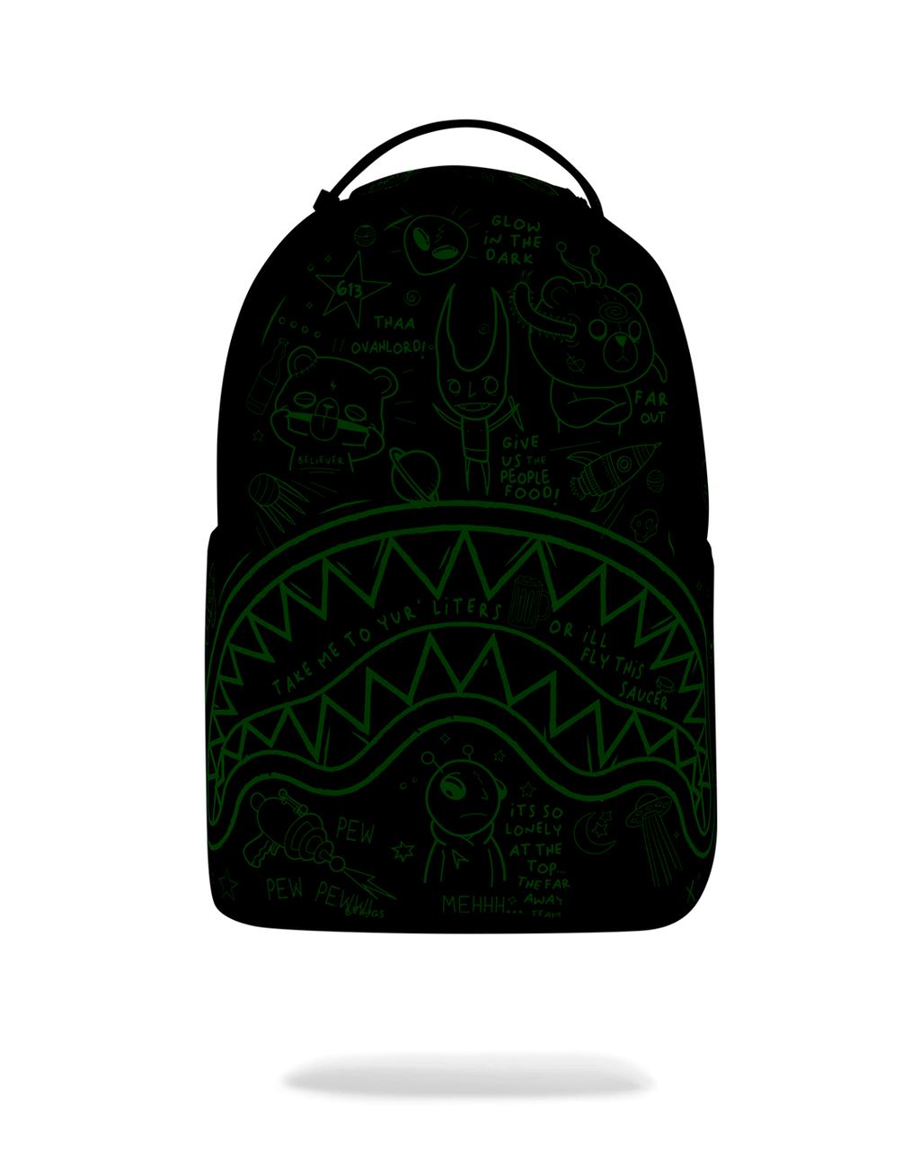 SPRAYGROUND GLOW THE SPACE BACKPACK (GLOW IN THE DARK EFFECT)