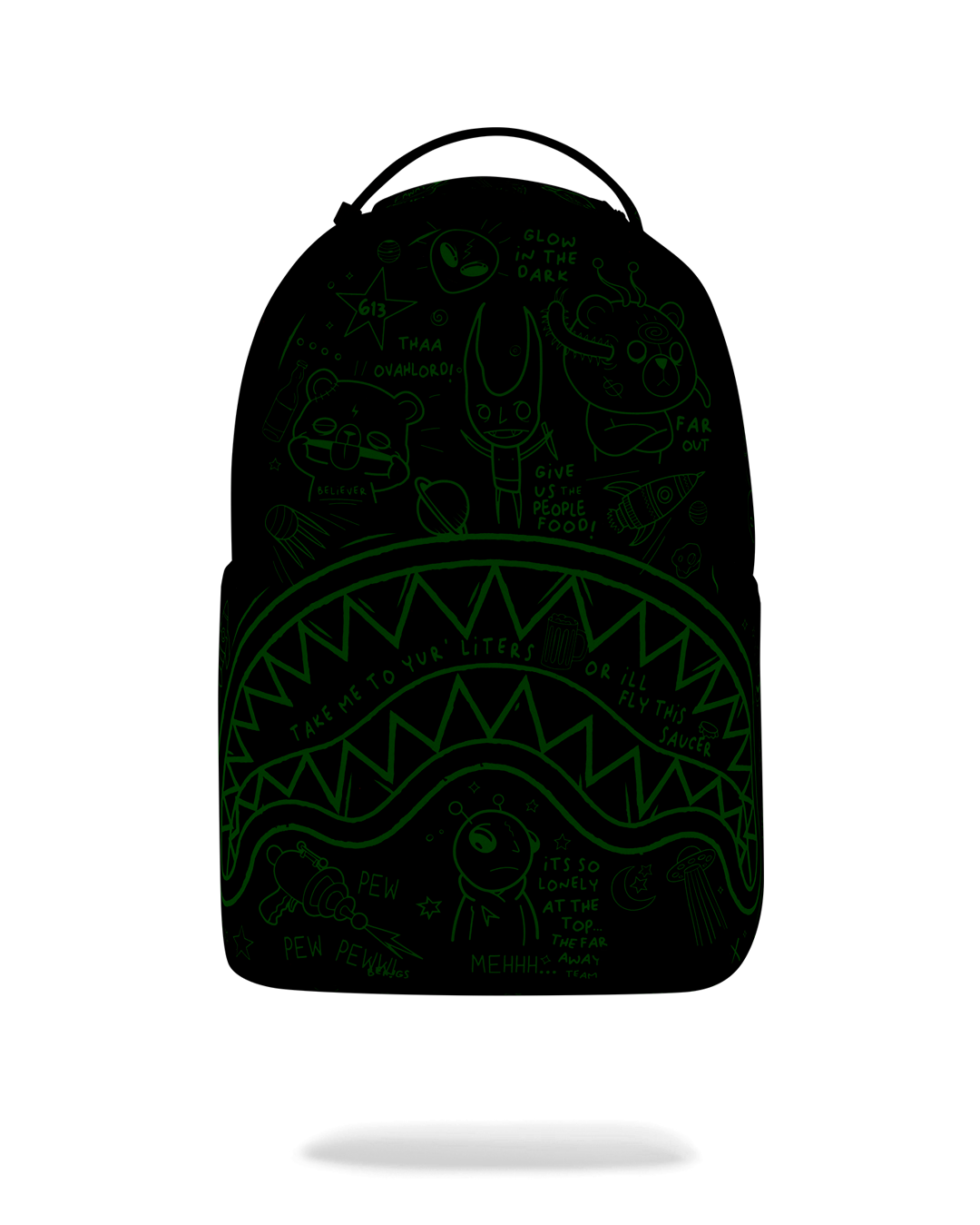 SPRAYGROUND GLOW THE SPACE BACKPACK (GLOW IN THE DARK EFFECT)
