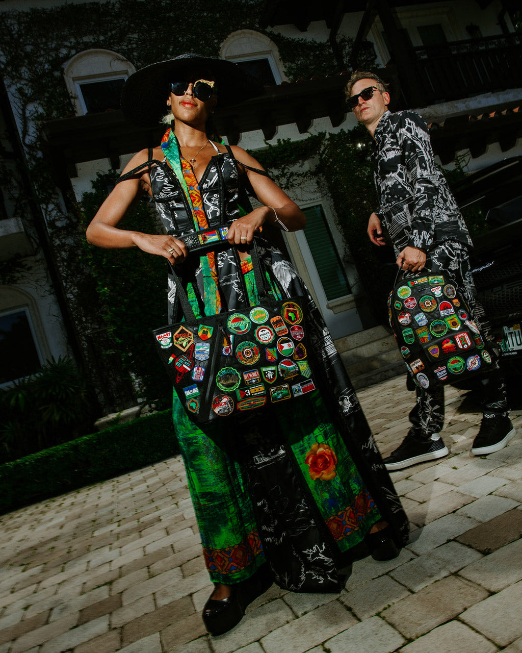 SPRAYGROUND A.I. THE 54 (PATCHES OF AFRICA) CARGO BACKPACK