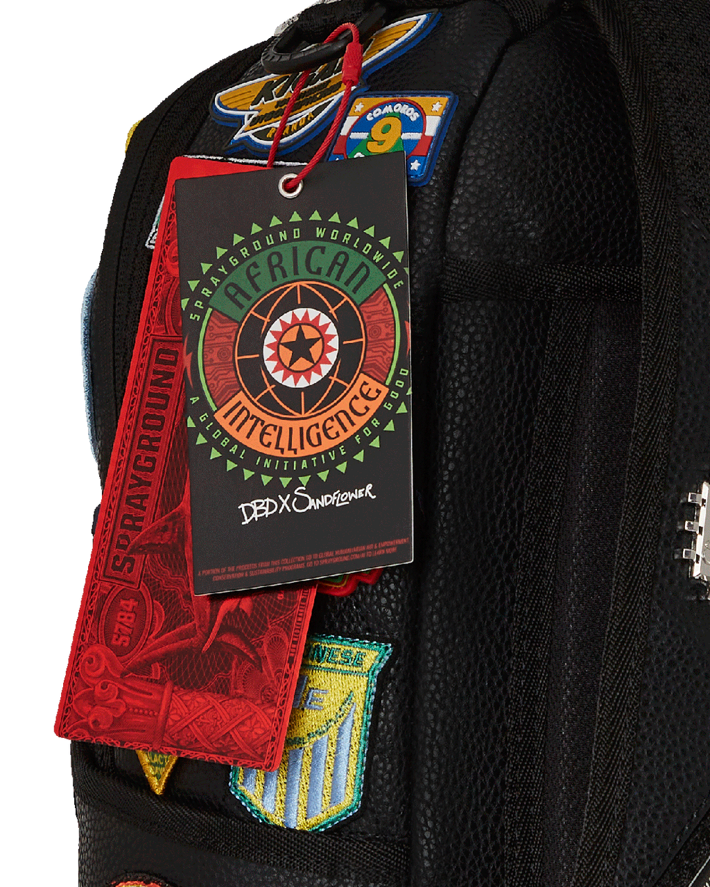 SPRAYGROUND A.I. THE 54 (PATCHES OF AFRICA) CARGO BACKPACK