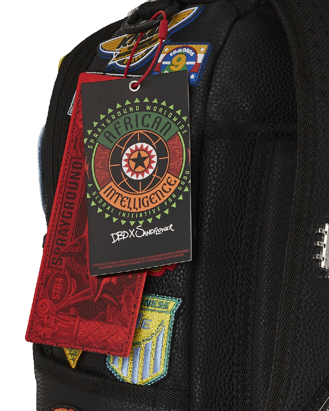 SPRAYGROUND A.I. THE 54 (PATCHES OF AFRICA) CARGO BACKPACK