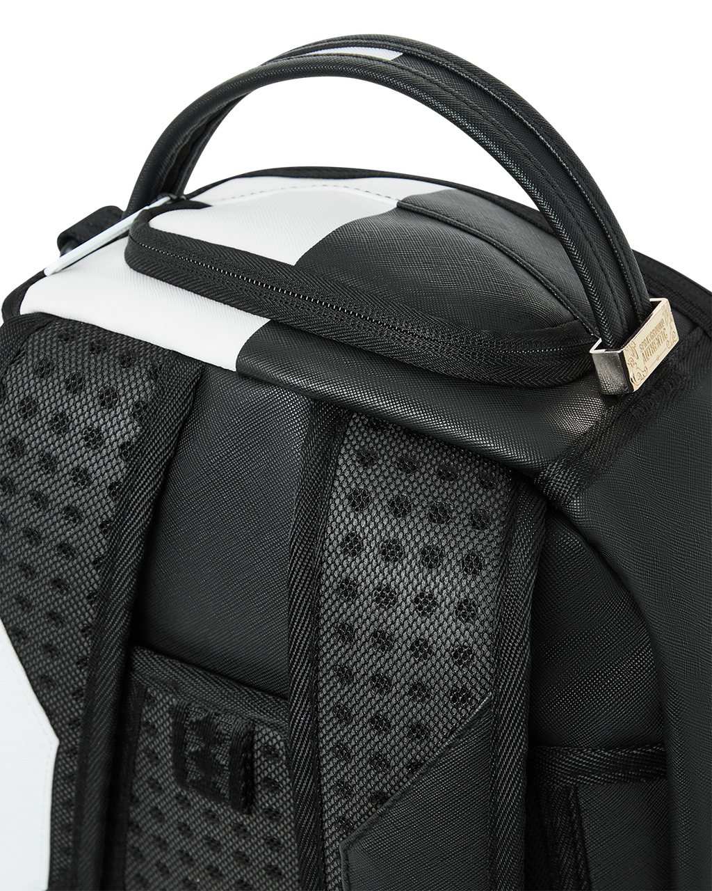 SPRAYGROUND SHARK CENTRAL SPLIT BACKPACK BLK/WHT (DLXV)
