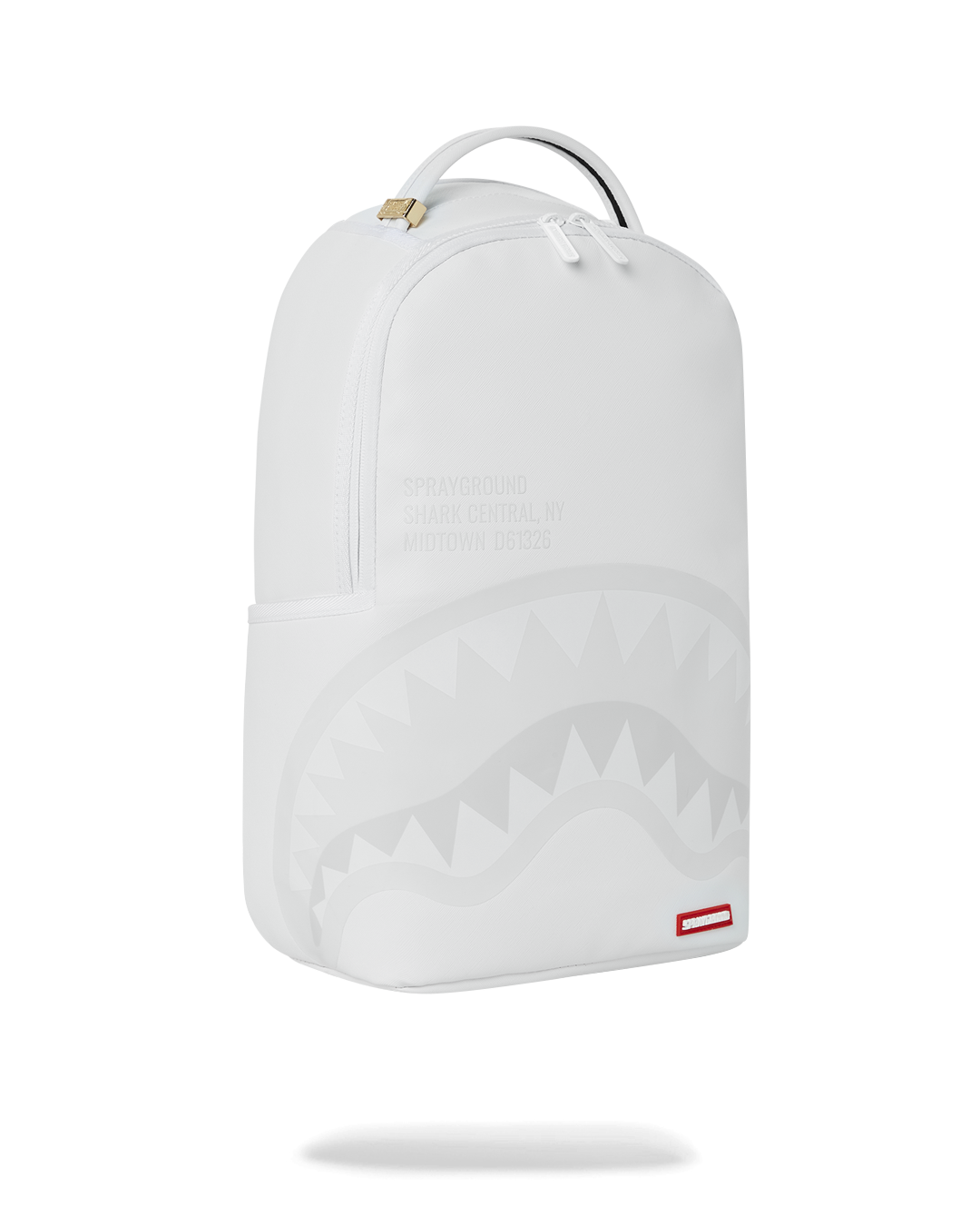 SPRAYGROUND SHARK CENTRAL BACKPACK WHT/WHT (DLXV)