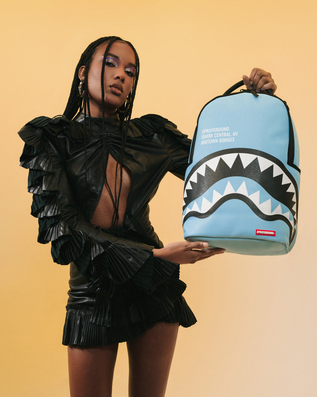 SPRAYGROUND SHARK CENTRAL (BLUE) BACKPACK (DLXV)