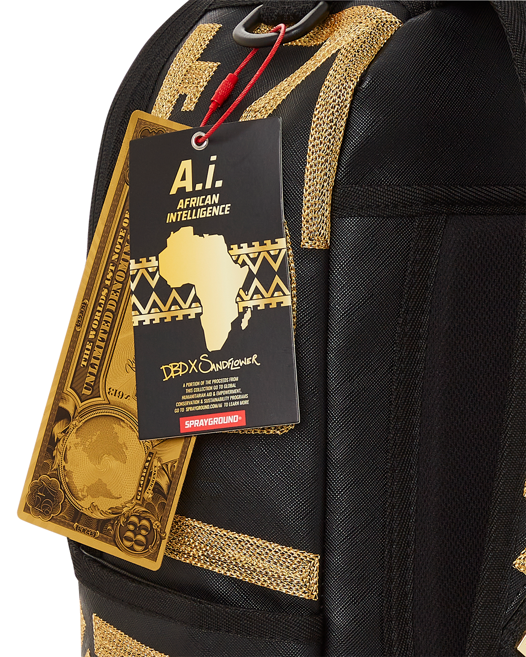 SPRAYGROUND A.I.8 AFRICAN INTELLIGENCE PATH TO THE FUTURE II BACKPACK (DLXV)