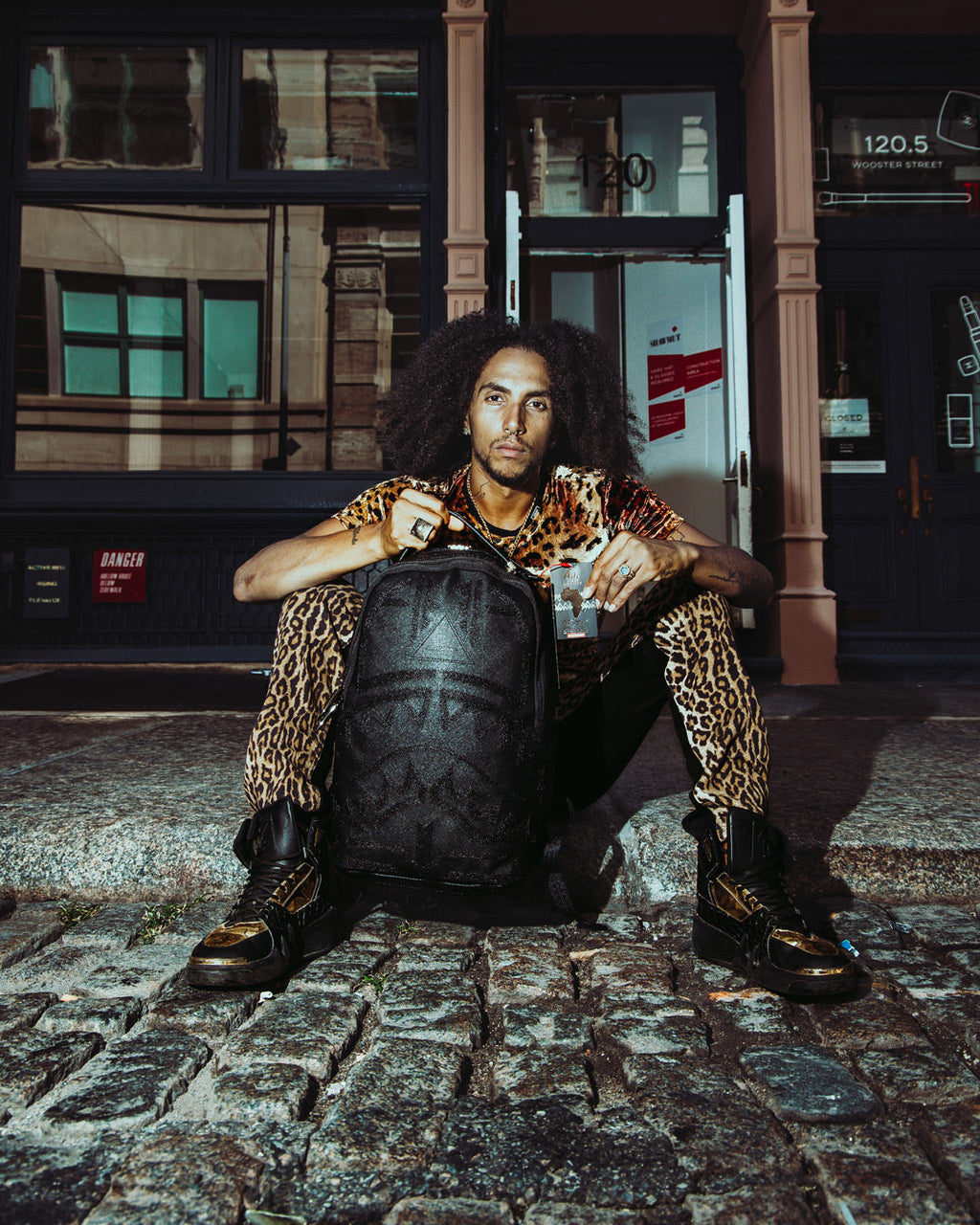 SPRAYGROUND AFRICAN INTELLIGENCE 9 APEX GENIUS BACKPACK - SANDFLOWER COLLAB