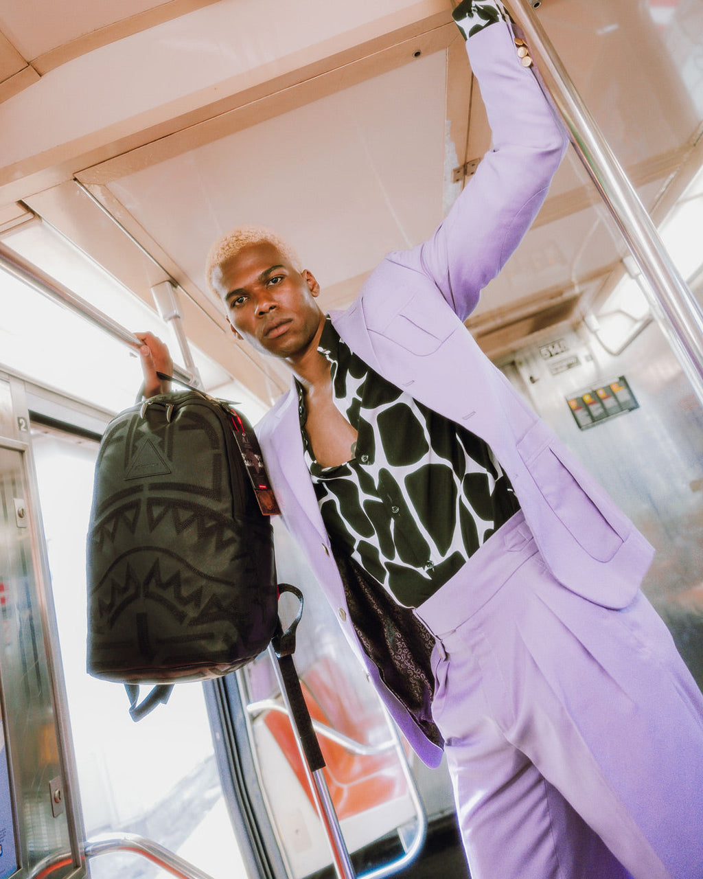 SPRAYGROUND AFRICAN INTELLIGENCE 9 APEX GENIUS BACKPACK - SANDFLOWER COLLAB