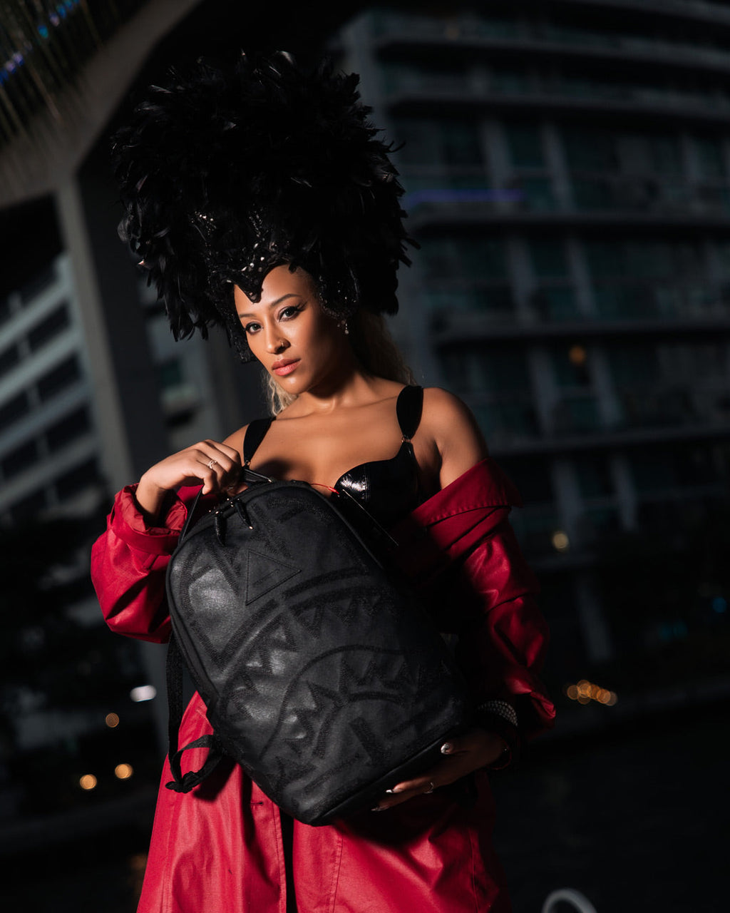 SPRAYGROUND AFRICAN INTELLIGENCE 9 APEX GENIUS BACKPACK - SANDFLOWER COLLAB