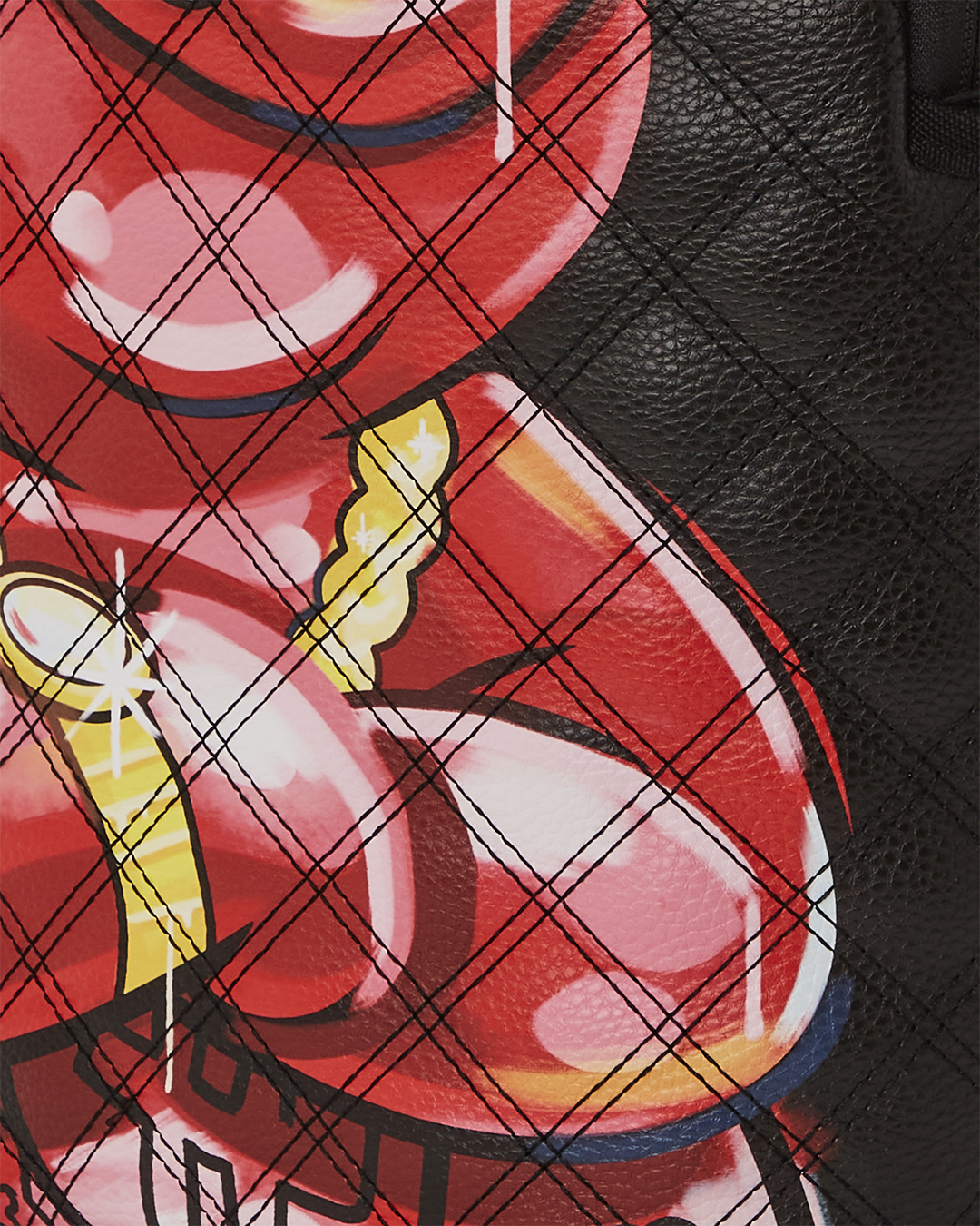 SPRAYGROUND QUILT HAND PAINTED DIABLO BEAR BACKPACK (DLXV)