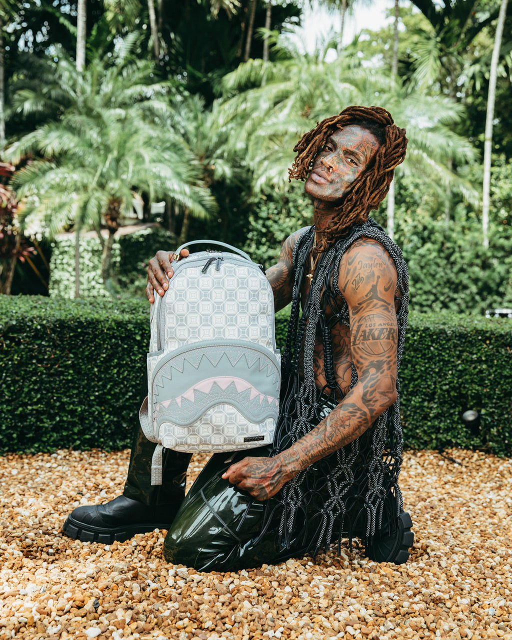 SPRAYGROUND A.I.8 AFRICAN INTELLIGENCE BOOKED & BUSY BACKPACK