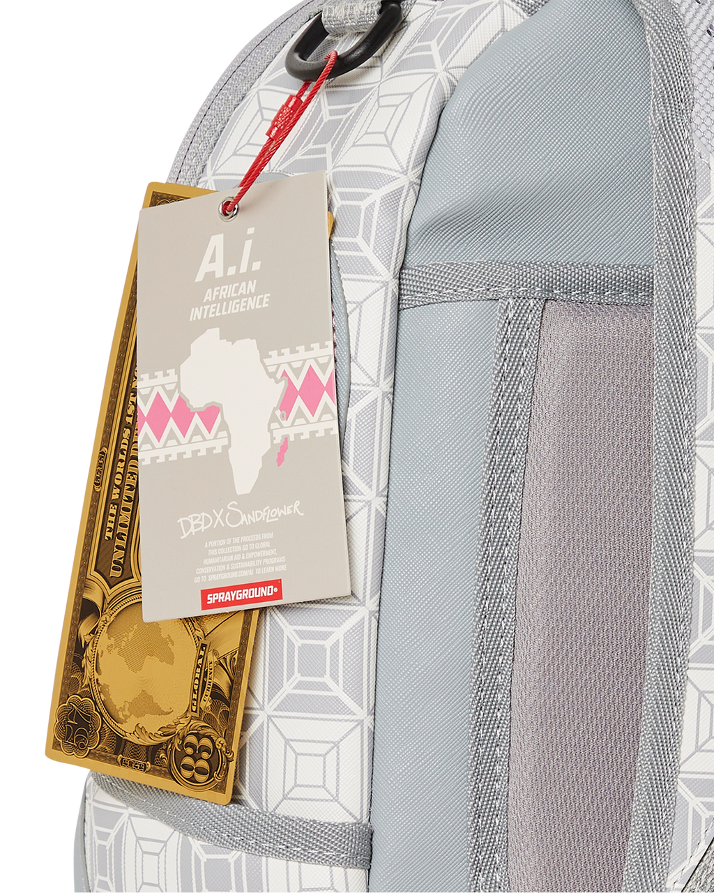 SPRAYGROUND A.I.8 AFRICAN INTELLIGENCE BOOKED & BUSY BACKPACK