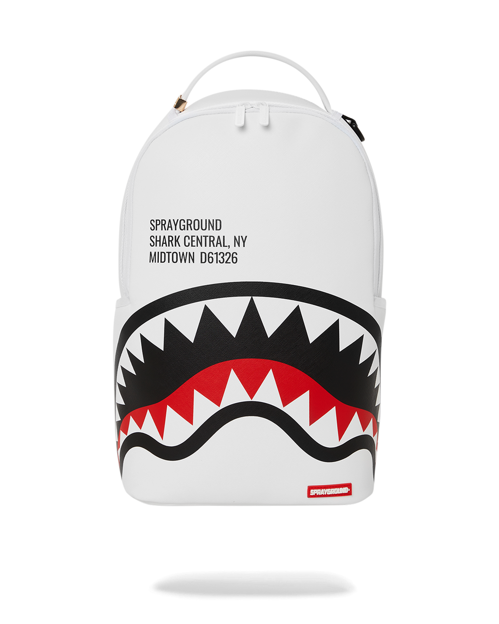 SPRAYGROUND SHARK CENTRAL (WHT) BACKPACK (DLXV)