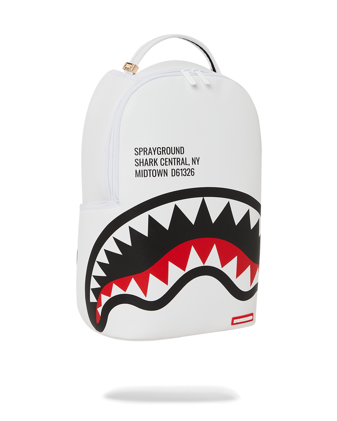 SPRAYGROUND SHARK CENTRAL (WHT) BACKPACK (DLXV)