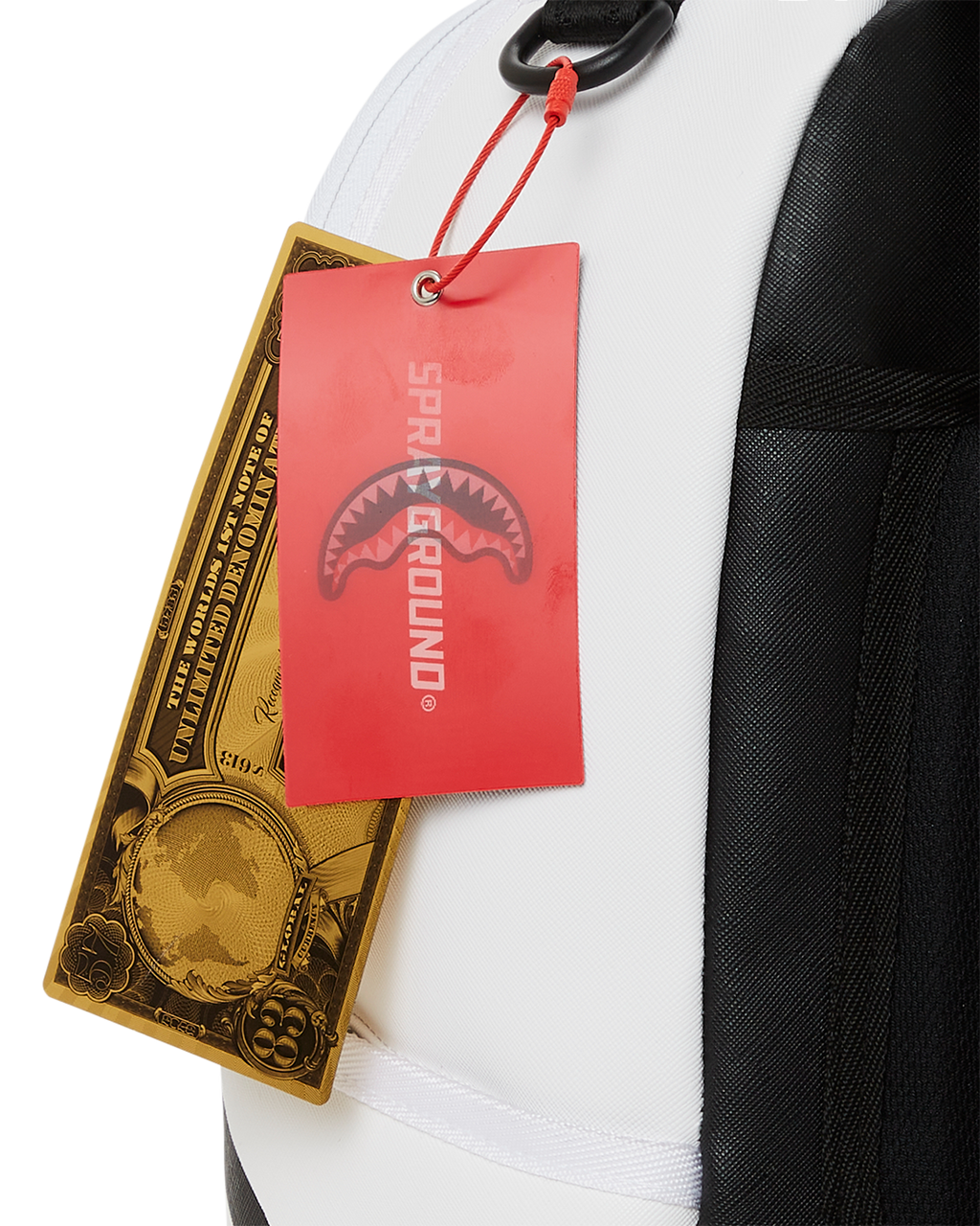 SPRAYGROUND SHARK CENTRAL (WHT) BACKPACK (DLXV)