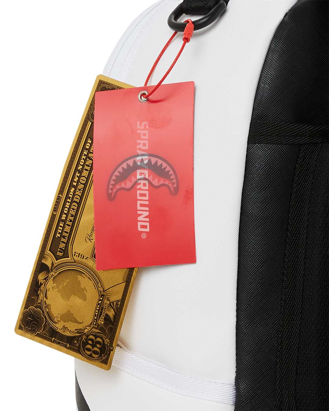 SPRAYGROUND SHARK CENTRAL (WHT) BACKPACK (DLXV)