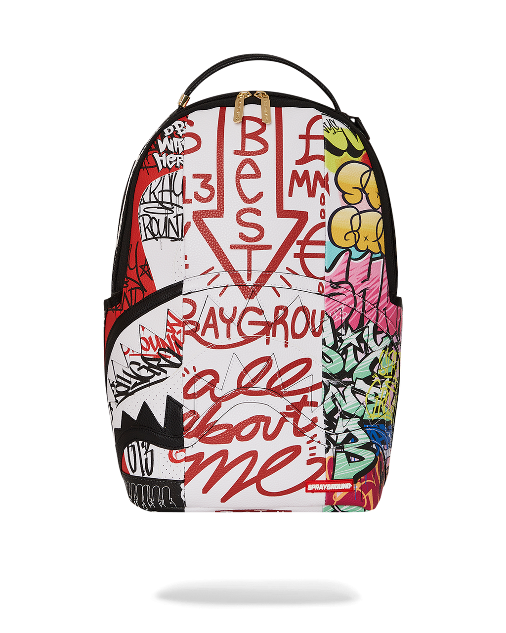 SPRAYGROUND TRI-SPLIT GRAFFITI BACKPACK (DLXV)