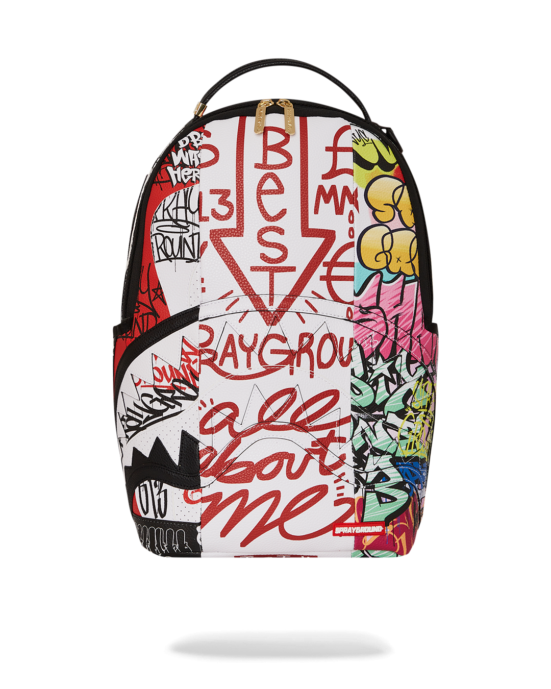 SPRAYGROUND TRI-SPLIT GRAFFITI BACKPACK (DLXV)