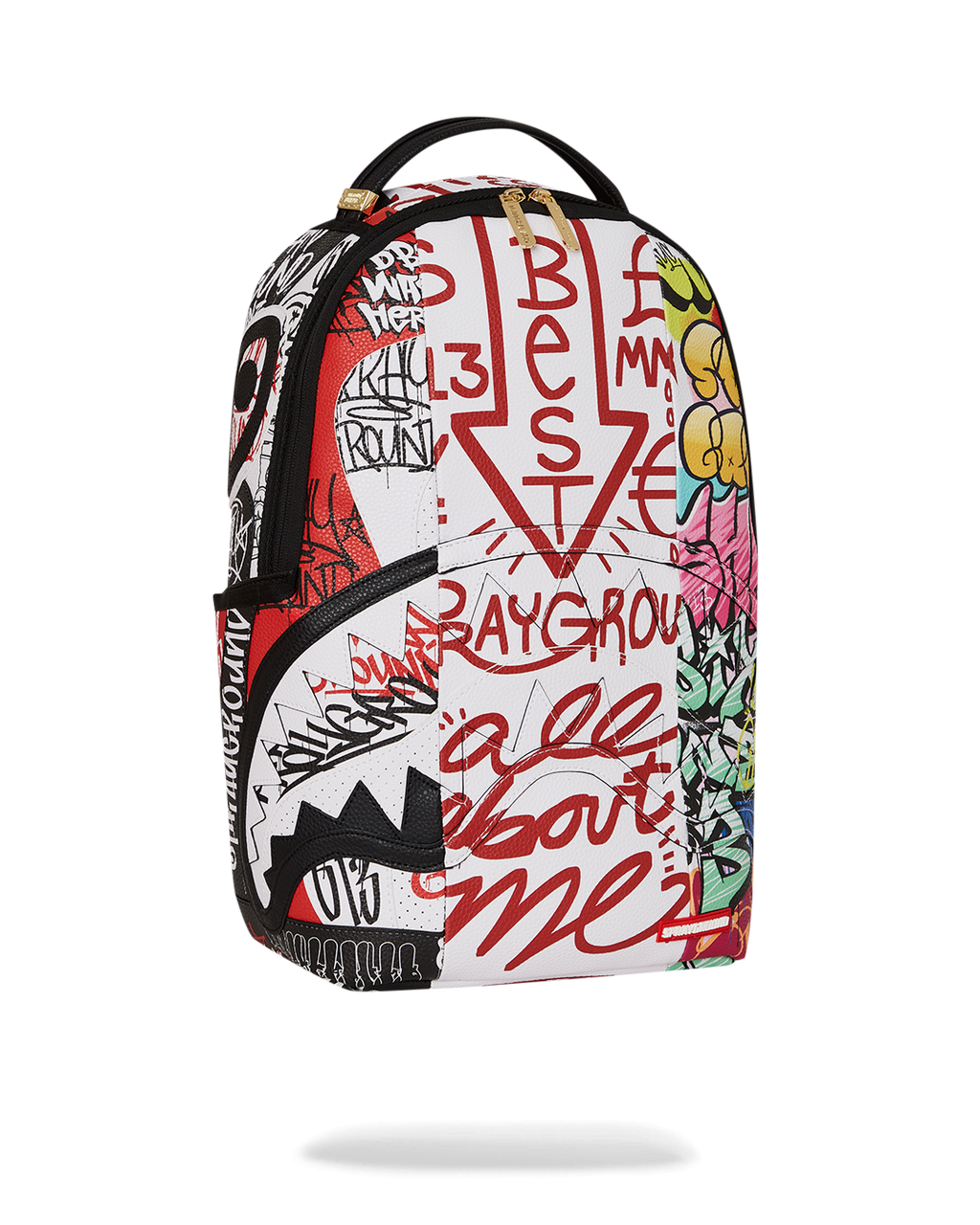 SPRAYGROUND TRI-SPLIT GRAFFITI BACKPACK (DLXV)