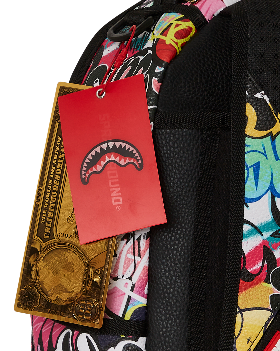 SPRAYGROUND TRI-SPLIT GRAFFITI BACKPACK (DLXV)