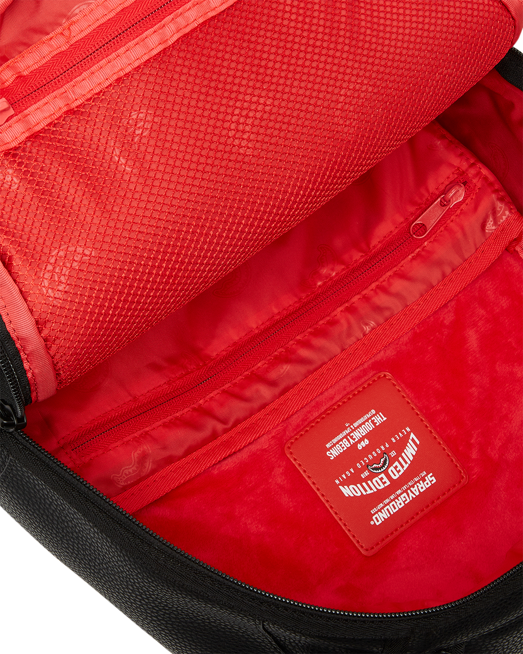 SPRAYGROUND HEAVY METAL SHARK BLACK BACKPACK (DLXV)