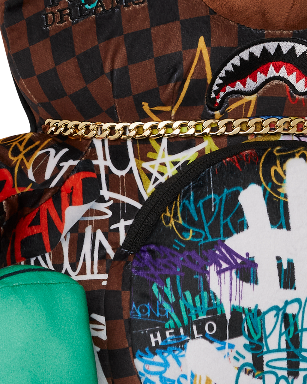SPRAYGROUND SHARKS IN PARIS THE RIZZ MONEYBEAR TEDDYBEAR BACKPACK