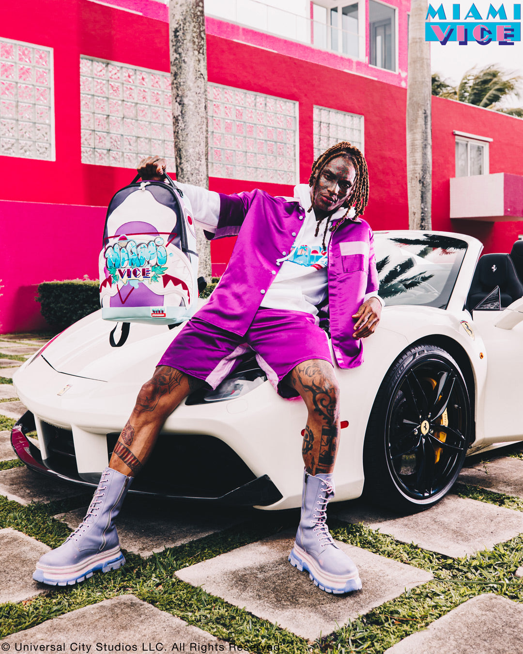 SPRAYGROUND MIAMI VICE SOUTH BEACH BACKPACK (DLXV)