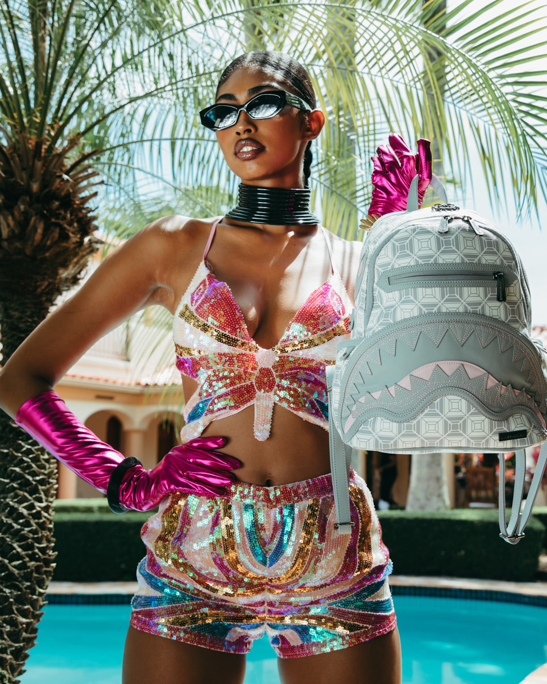 SPRAYGROUND A.I.8 AFRICAN INTELLIGENCE BOOKED & BUSY SAVAGE BACKPACK