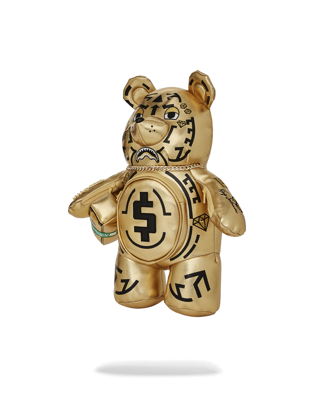 SPRAYGROUND A.I.8 AFRICAN INTELLIGENCE PATH TO THE FUTURE II MEDIUM MONEYBEAR TEDDYBEAR BACKPACK