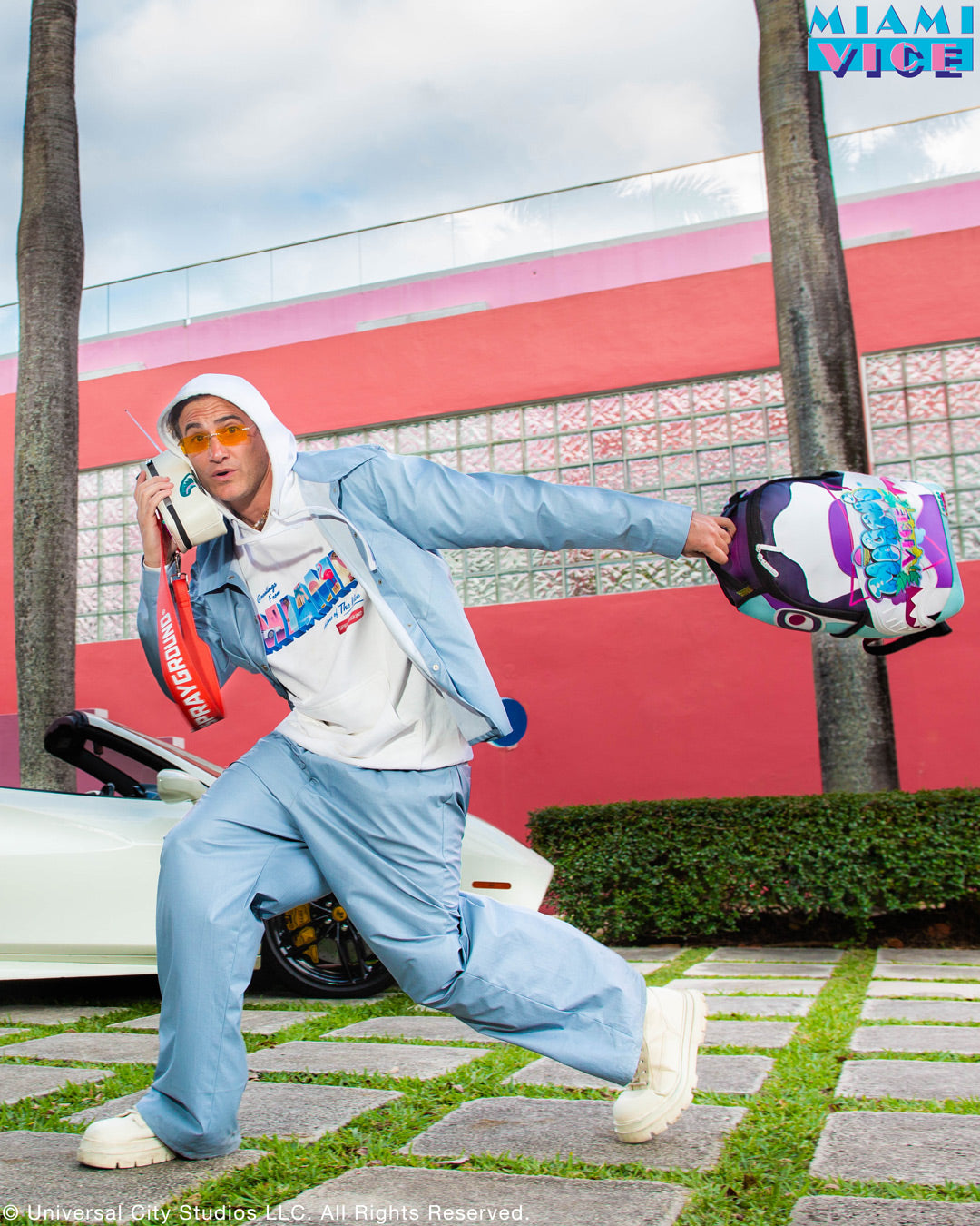 SPRAYGROUND MIAMI VICE CELLPHONE BACKPACK