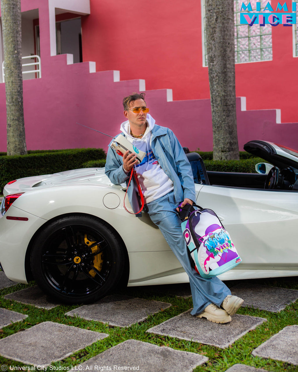 SPRAYGROUND MIAMI VICE CELLPHONE BACKPACK