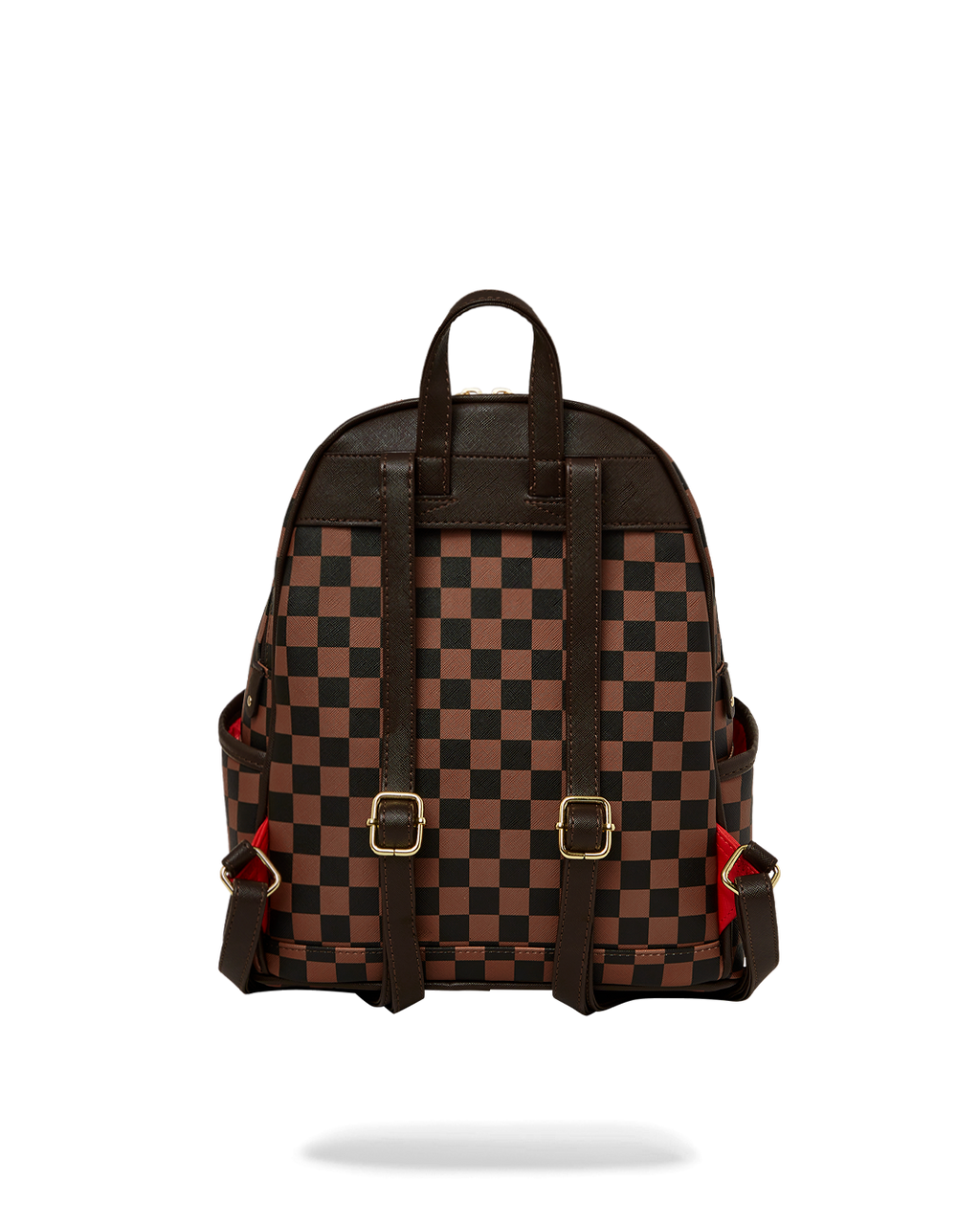 SPRAYGROUND EXTERIOR GOLD ZIP POCKET SHARKS IN PARIS SAVAGE BACKPACK