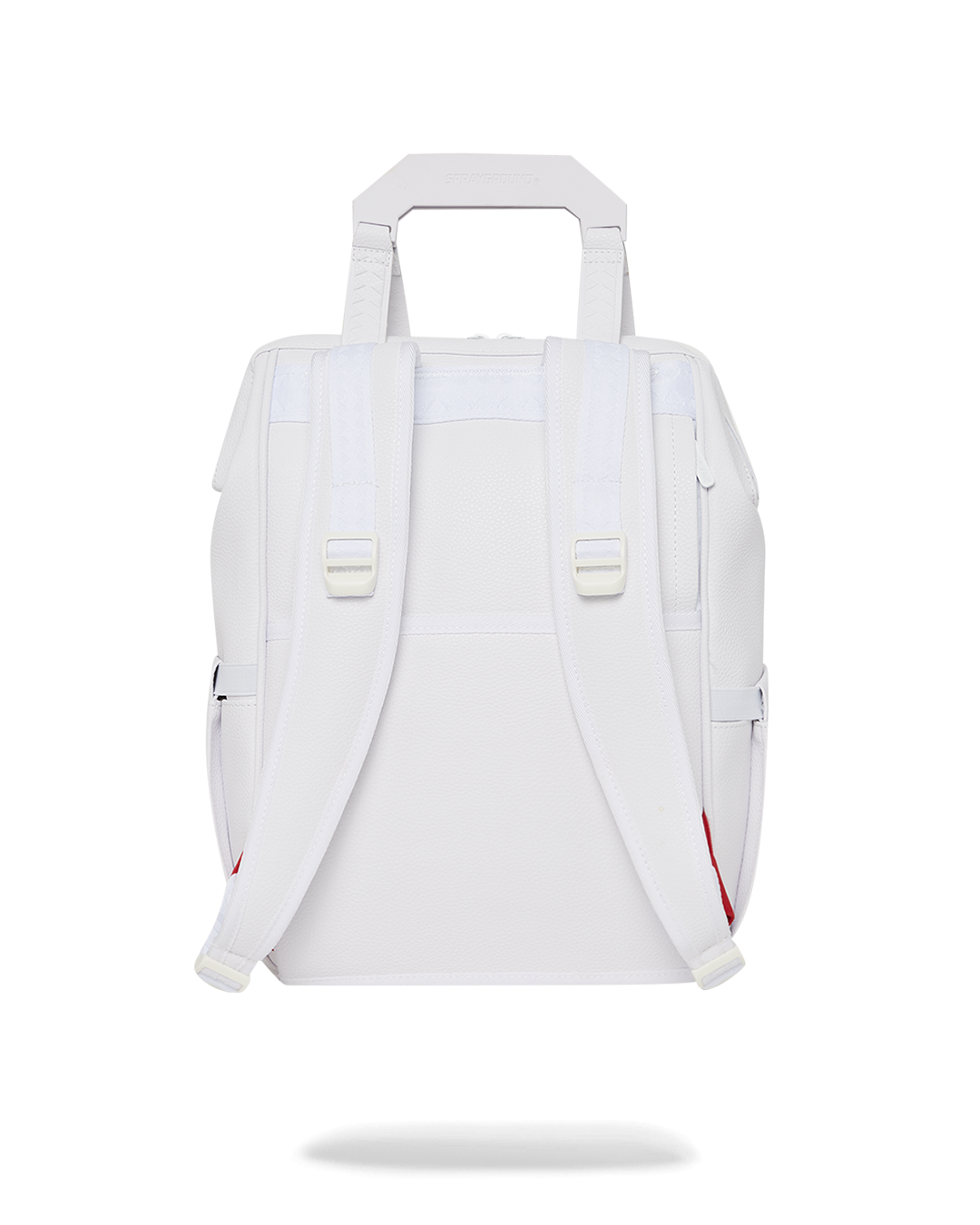 SPRAYGROUND HEAVY METAL SHARK WHITE OUT BIZ TOP OPENER BACKPACK