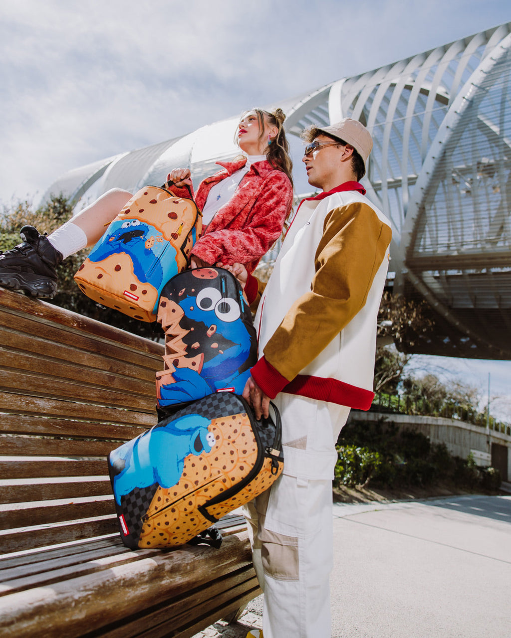SPRAYGROUND COOKIE MONSTER REVEAL BACKPACK (DLXV)