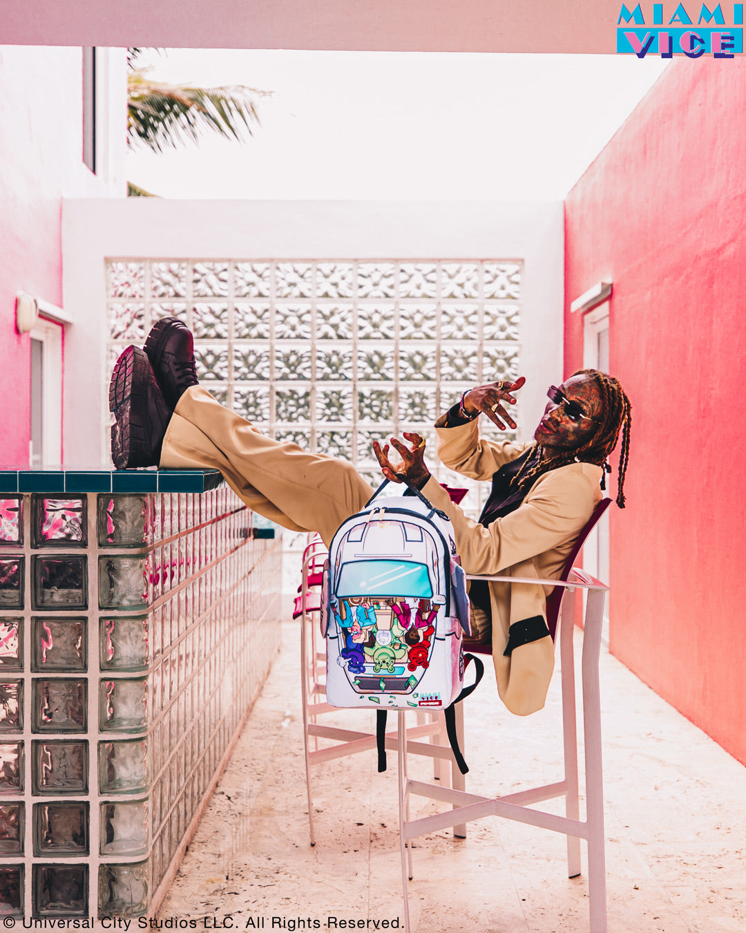 SPRAYGROUND MIAMI VICE WINGS UP BACKPACK (DLXV)