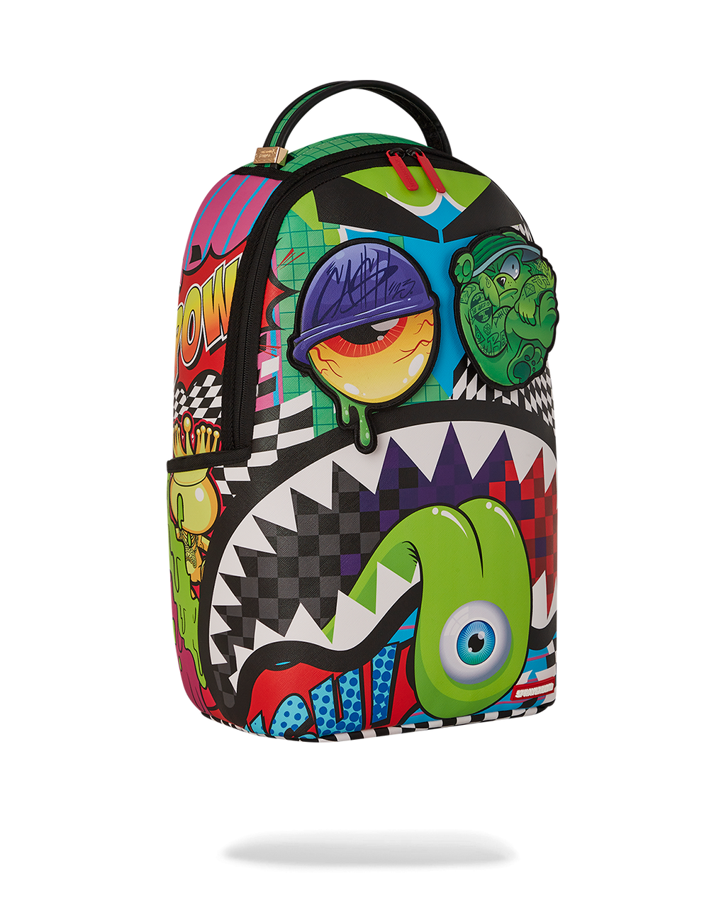 SPRAYGROUND PSYCHO WORLD OF FUN BACKPACK (WITH REMOVABLE VELCRO EYE PATCHES)