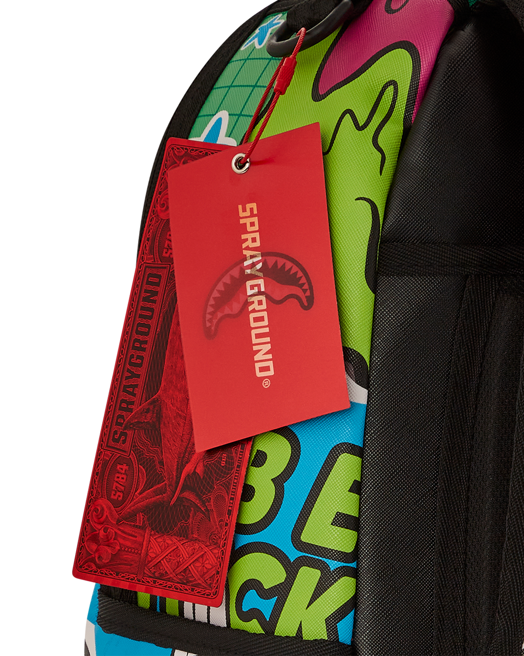 SPRAYGROUND PSYCHO WORLD OF FUN BACKPACK (WITH REMOVABLE VELCRO EYE PATCHES)