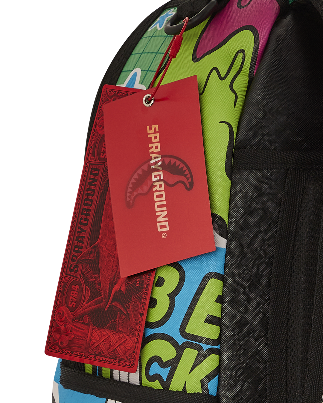 SPRAYGROUND PSYCHO WORLD OF FUN BACKPACK (WITH REMOVABLE VELCRO EYE PATCHES)